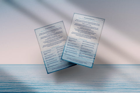 Tashlich Reflection Set: Prayer Card and Intention Journal