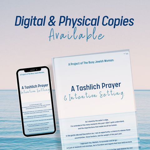 Tashlich Reflection Set: Prayer Card and Intention Journal